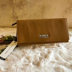 BNWT - AIMEE KESTENBERG - Sovana Fold Over Slim Wallet in Vachetta.